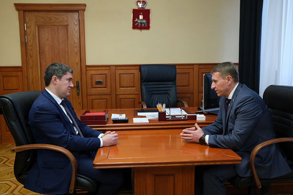 Дмитрий Скриванов обсудил с главой Пермского края проекты, реализуемые в регионе с привлечением средств из федерального бюджета